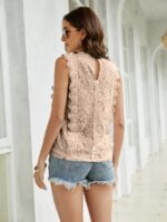 Wholesale Lace V-Neck Sleeveless Tank Top