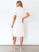 Lace contrasting temperament dress