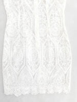 Lace flared sleeve turtleneck dress