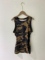 Wholesale Leopard Camo Print Casual Tank Top