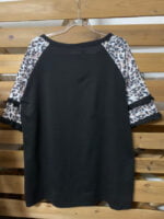 Wholesale Leopard Print Half Sleeve Crew Neck T-Shirt