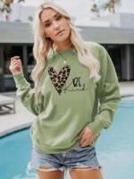 Leopard be kind print love T-shirt