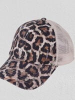 Wholesale Leopard-print mesh baseball cap