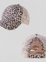 Wholesale Leopard-print mesh baseball cap