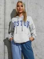 Letter Graphic Drawstring Hoodie