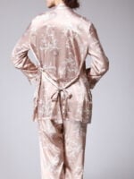 Long print loungewear three-piece suit