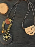 Lucky Shamrock pendant sweater chain