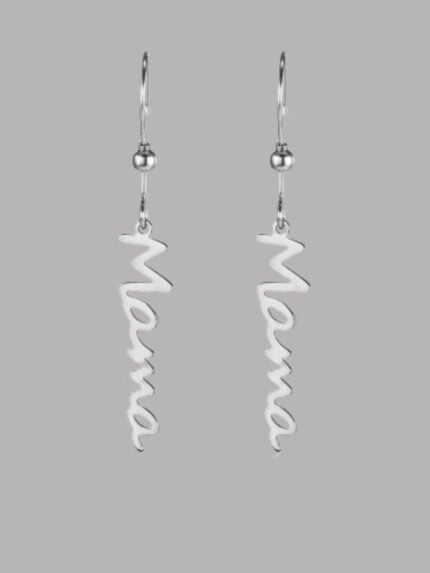 MAMA Alphabet Long Earrings