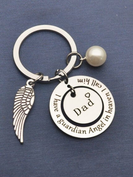 Wholesale MOM DAD Lettering Keychain