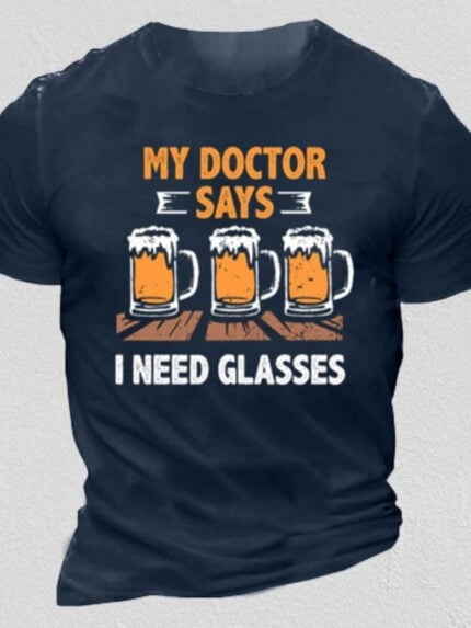 Wholesale MY DOCTOR SAYS Letter Print T-Shirt