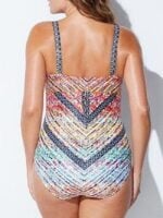 Wholesale Mixed color print one-piece swimsuit