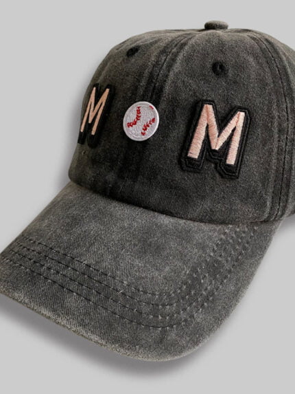 Mom Letter Baseball Embroidered Cap