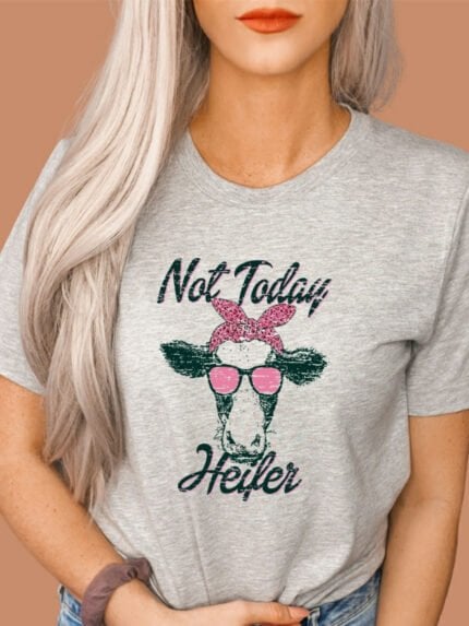 Not Today Print Short Sleeve T-Shirt