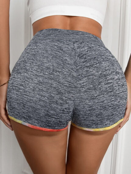 Paneled high-rise yoga sports shorts