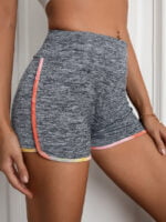 Paneled high-rise yoga sports shorts