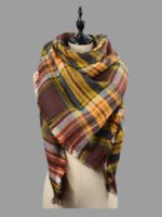 Plaid Large Blanket Wrap Shawl Scarves