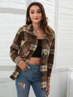 Plaid Loose Casual Print Shirt