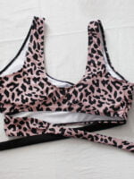 Plus Black Leopard Panel Swimsuit