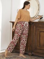 Wholesale Floral casual loungewear suit