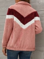 Wholesale Plush Zip-Up Drop Shoulder Teddy Jacket