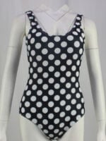 Wholesale Polka Dot Backless One Piece Swimsuit