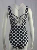 Wholesale Polka Dot Backless One Piece Swimsuit