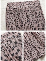 Polka Dot High Waist Chiffon Skirt