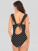 Wholesale Printed Sexy V-Neck One Piece Swimsuit