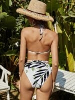 Wholesale Printed bikini three piece swimsuit