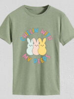 Wholesale Rabbit pattern letter print T-shirt