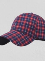 Wholesale Retro plaid print street hat