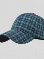 Wholesale Retro plaid print street hat