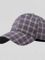 Wholesale Retro plaid print street hat