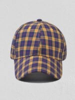 Wholesale Retro plaid print street hat