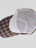 Wholesale Retro plaid print street hat