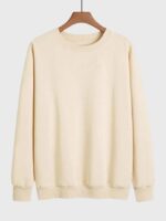 Round Neck Fleece Long Sleeve Blank Sweatshirt