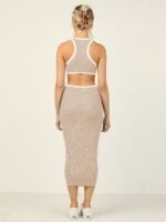 Wholesale Round neck cutout open back sexy dress