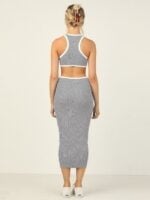 Wholesale Round neck cutout open back sexy dress