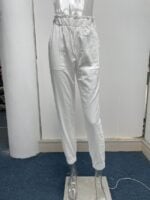 Wholesale Ruffled Elastic Waist High Waist Lounge Pants