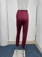 Wholesale Ruffled Elastic Waist High Waist Lounge Pants