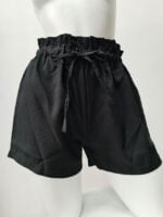 Wholesale Ruffled high-waisted lace-up shorts