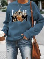 Wholesale Rugby letter print round neck sweatershirt