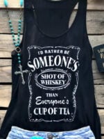 SOMEONES Letter Print Casual Tank Top