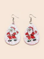 Santa water drop sequin earrings