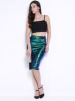 Wholesale Sexy Glitter High Waist Slim Skirt