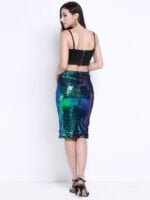 Wholesale Sexy Glitter High Waist Slim Skirt