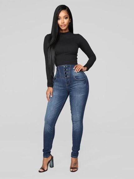 Sexy High Waist Skinny Jeans