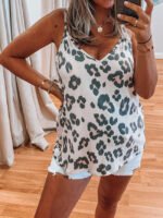 Wholesale Sexy Leopard Print Suspenders Vest