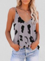 Wholesale Sexy V-Neck Leopard Print Tank Top