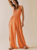 Sexy sleeveless tube top jumpsuit